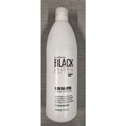 INEBRYA BLACK PEPPER IRON hajegyenesítő, hővédő sampon 1000ml.