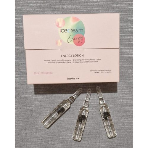 INEBRYA ICE CREAM ENERGY LOTION hajhullás elleni ampulla 12x10ml.