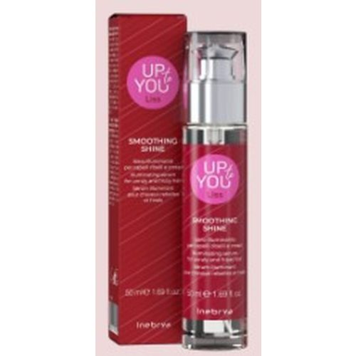 INEBRYA UP TO YOU SMOOTHING SHINE FÉNYESÍTŐ, ÁPOLÓ SZÉRUM RAKONCÁTLAN ÉS SZÁLKÁS HAJRA 50ML