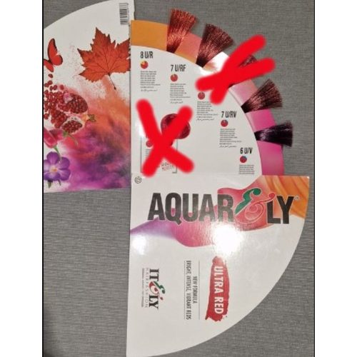 ITELY Aquarely Ultra Red hajfesték 100ml.