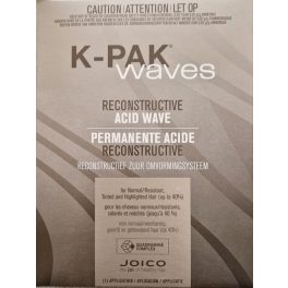   JOICO K-PAK WAVES RECONSTRUCTIVE ACID WAVE tartós dauer normál,festett,színezett hajra