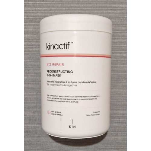 KINACTIF N'2 REPAIR 2 in 1 mélyregeneráló hajmaszk sérült, töredezett hajra 900ml.