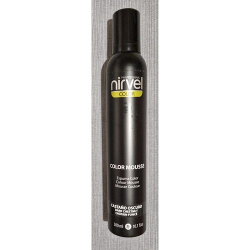 NIRVEL COLOR MOUSSE DARK CHESTNUT hajszínező és fixáló hab 300ml.